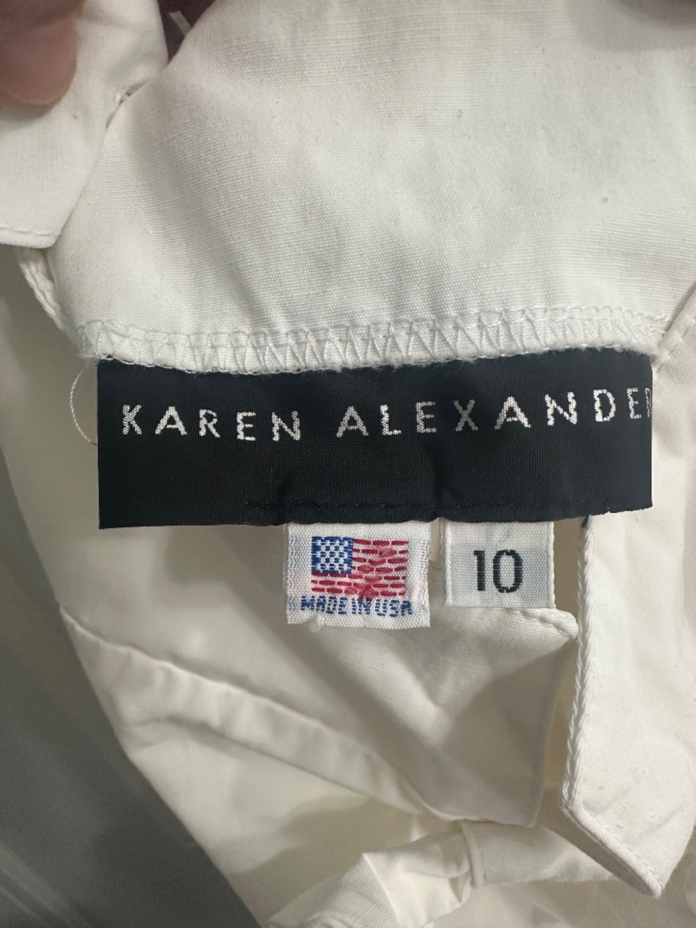 KAREN ALEXANDER Vtg WHITE JUMPSUIT parachute pant ROMPER pockets 10 style W4169 - Picture 2 of 15
